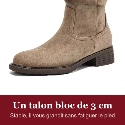 Talon bloc de 3 cm de la botte Solène